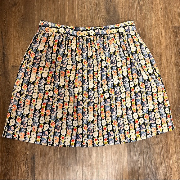 J Crew Skirt Womens 8 Floral Mercantile Pleated Micro Dopamine Y2K Versatile - Picture 2 of 6